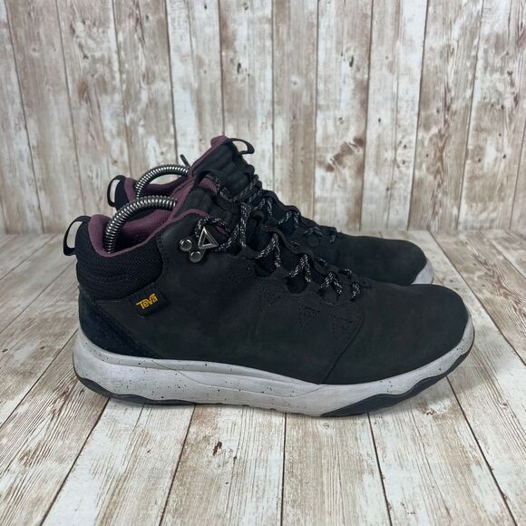 Teva Shoes - Teva Women's Black Hiking Boots Outdoor Adventure Sneakers 8